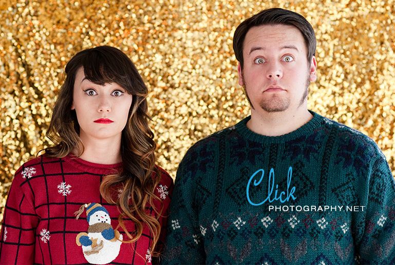 Ugly Christmas sweater portraits