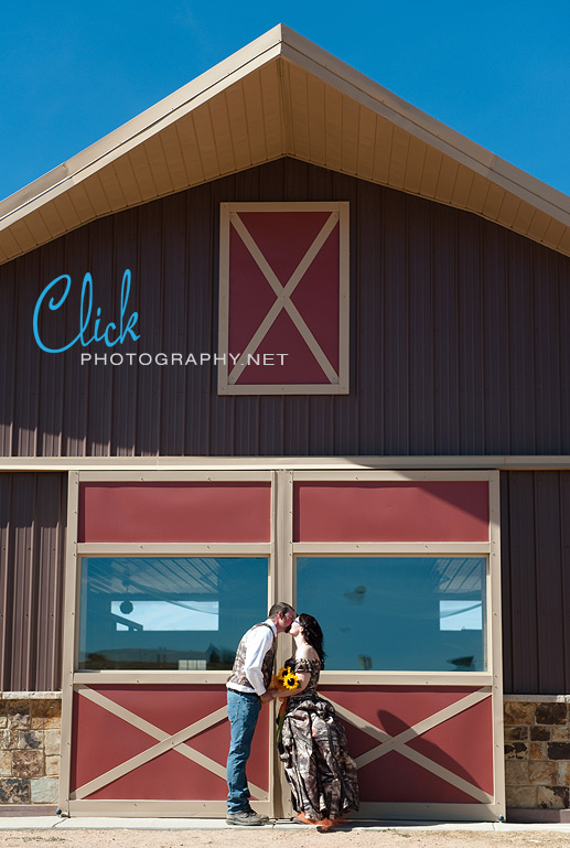 barn wedding on a horse ranch