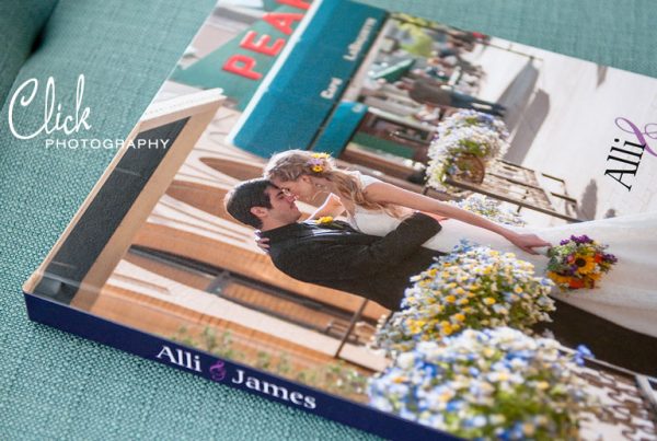 James & Alli's heirloom wedding album