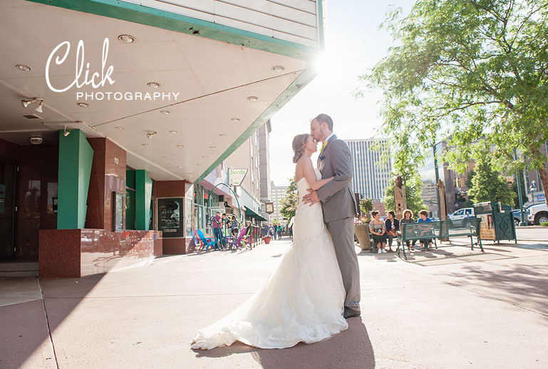 downtown Colorado Springs wedding