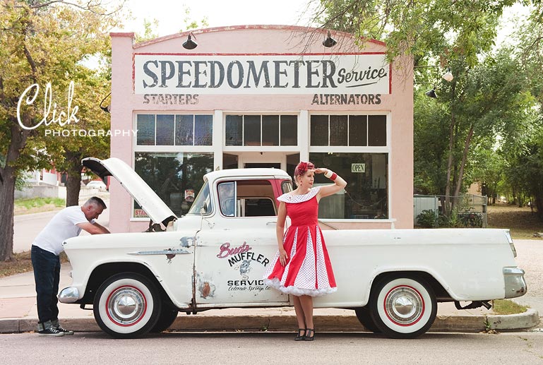 retro photo shoot, Colorado Springs pinups