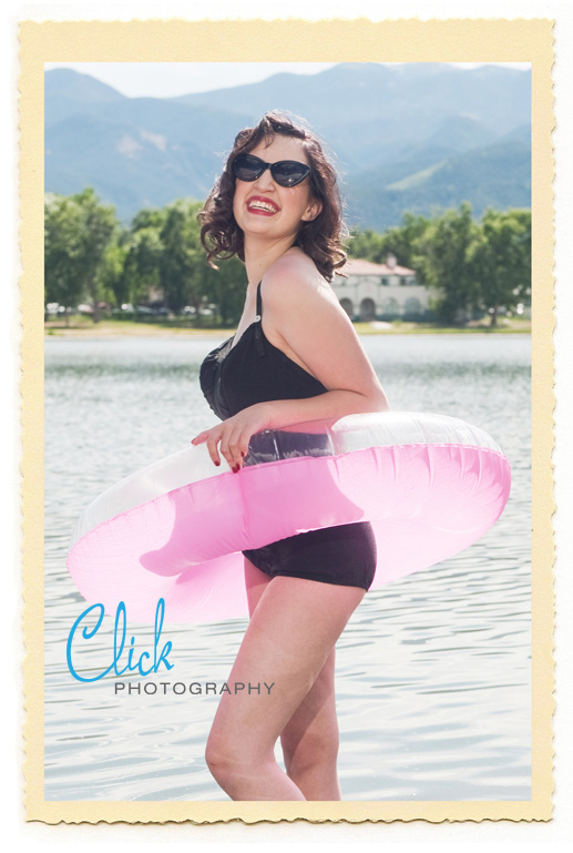 retro senior portraits in Colorado Springs