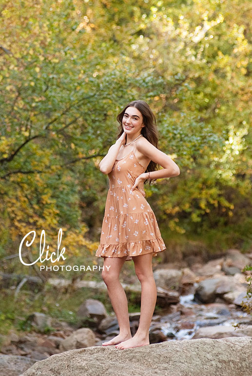 Colorado Springs senior portraits in Cheyenne Canon