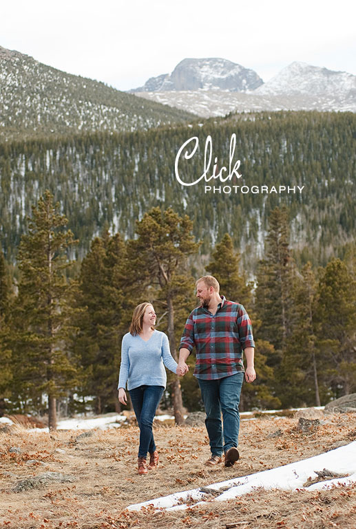 Rocky Mountain National Park engagement portraits