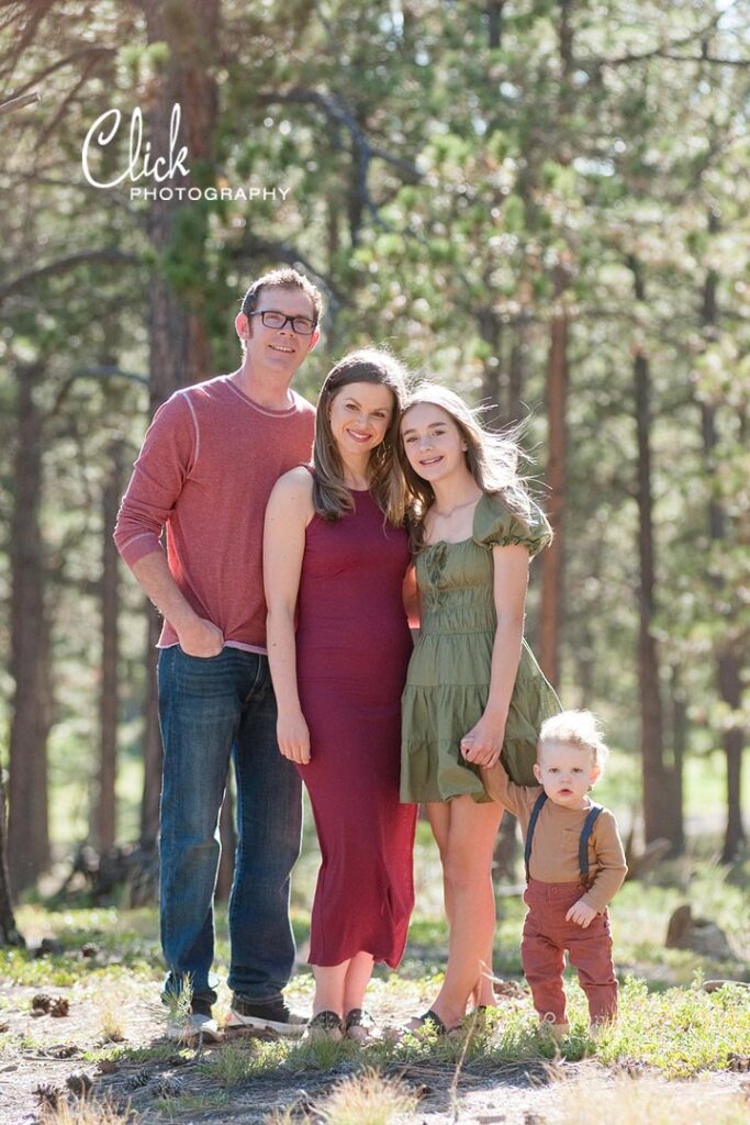 family portraits in Fox Run Park