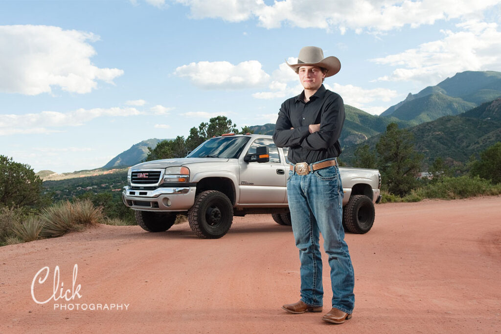 western style senior portraits