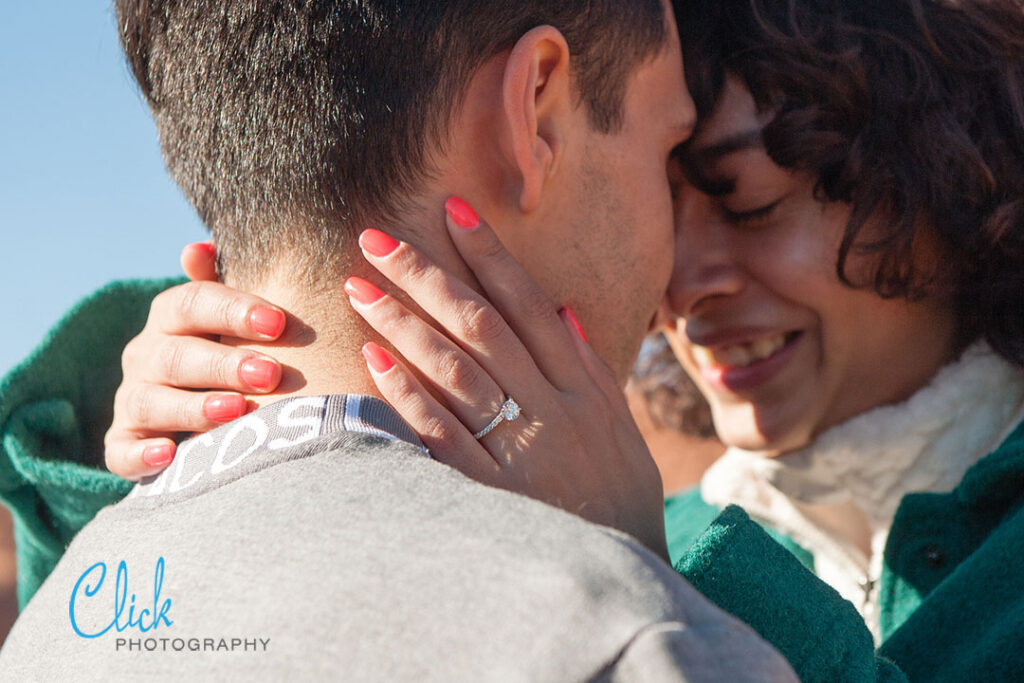 marriage proposal in the Garden of the Gods, Colorado Springs, Colorado